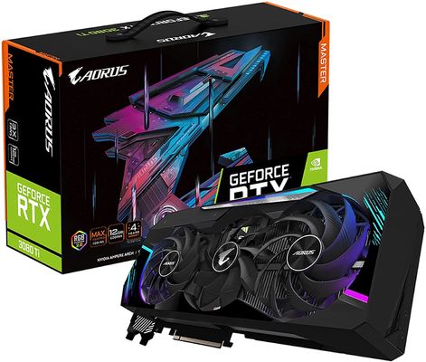 12GB Rtx3080のチタニウムのギガバイトのGtx GPU Gddr53080tiの採鉱のラップトップのためのビデオ賭博のグラフィックス・カード