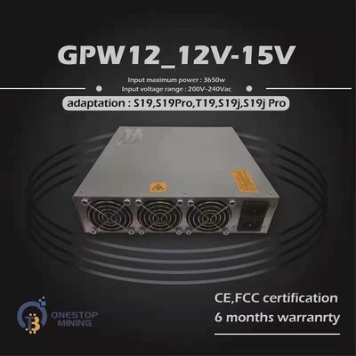 Bitmain S19 S19Pro S19J S19JPro S19Aシリーズのための3650W電源